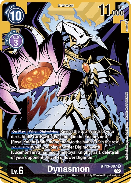 Digimon Card Game Sammelkarte BT13-087 Dynasmon alternatives Artwork 1