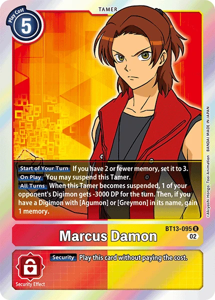 Digimon Card Game Sammelkarte BT13-095 Marcus Damon