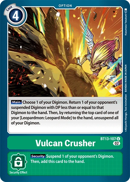 Digimon Card Game Sammelkarte BT13-107 Vulcan Crusher