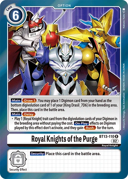Digimon Card Game Sammelkarte BT13-110 Royal Knights of the Purge