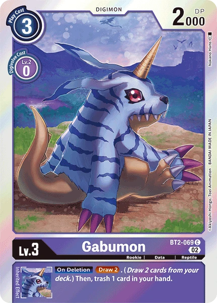 Digimon Card Game Sammelkarte BT2-069 Gabumon alternatives Artwork 2
