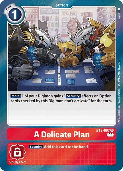 Digimon Card Game Sammelkarte BT3-097 A Delicate Plan alternatives Artwork 1
