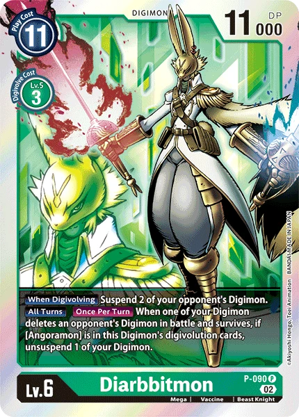 Digimon Card Game Sammelkarte P-090 Diarbbitmon