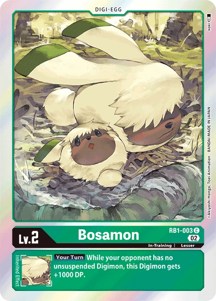 Digimon Card Game Sammelkarte RB1-003 Bosamon