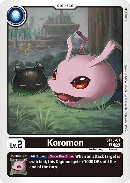 Digimon Card Game Sammelkarte ST15-01 Koromon