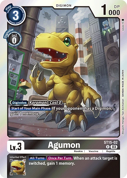 Digimon Card Game Sammelkarte ST15-02 Agumon