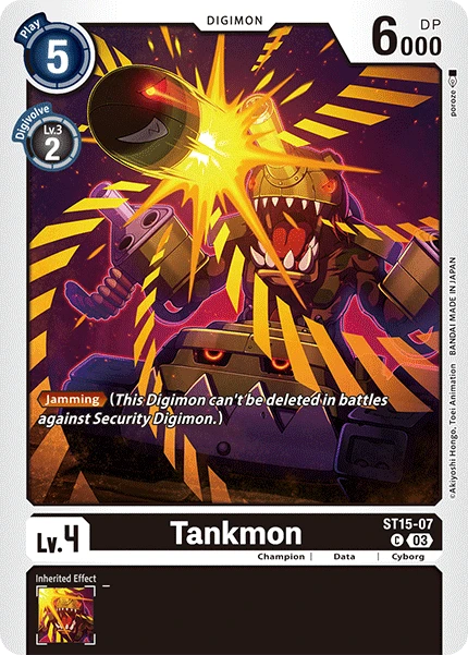 Digimon Card Game Sammelkarte ST15-07 Tankmon