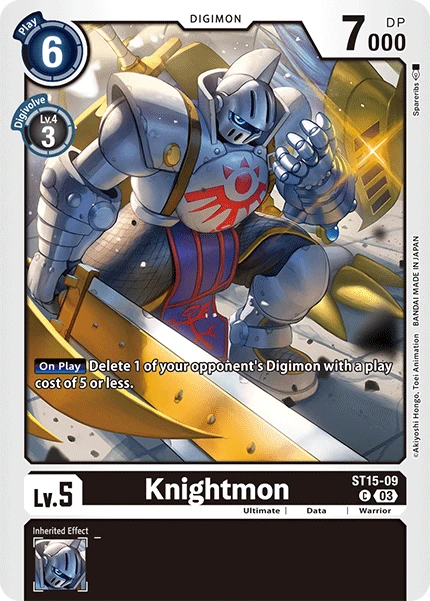 Digimon Card Game Sammelkarte ST15-09 Knightmon