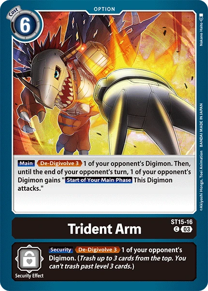 Digimon Card Game Sammelkarte ST15-16 Trident Arm