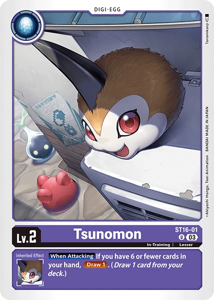 Digimon Card Game Sammelkarte ST16-01 Tsunomon