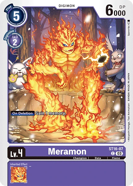 Digimon Card Game Sammelkarte ST16-07 Meramon