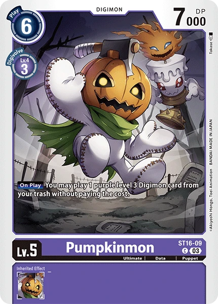 Digimon Card Game Sammelkarte ST16-09 Pumpkinmon