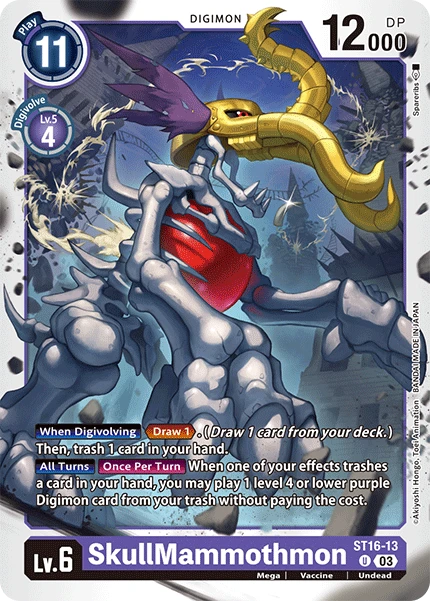 Digimon Card Game Sammelkarte ST16-13 SkullMammothmon