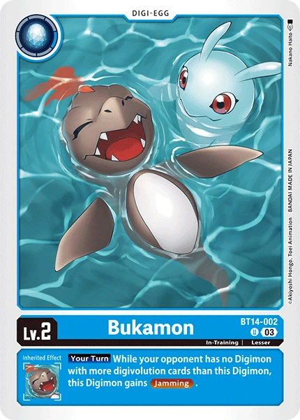 Digimon Card Game Sammelkarte BT14-002 Bukamon