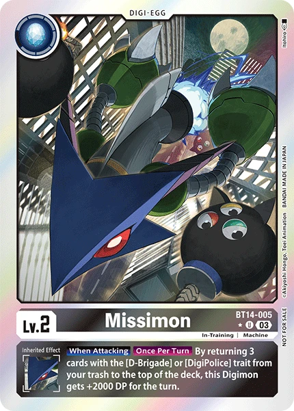 Digimon Card Game Sammelkarte BT14-005 Missimon alternatives Artwork 1