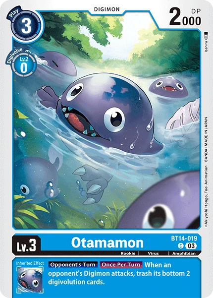Digimon Card Game Sammelkarte BT14-019 Otamamon