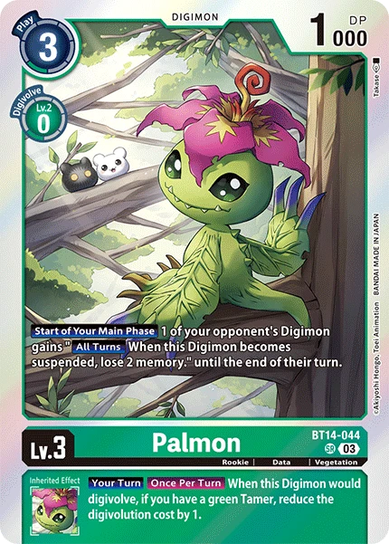 Digimon Card Game Sammelkarte BT14-044 Palmon