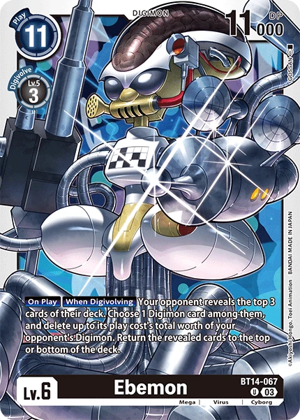 Digimon Card Game Sammelkarte BT14-067 Ebemon