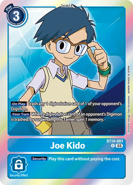 Digimon Card Game Sammelkarte BT14-083 Joe Kido