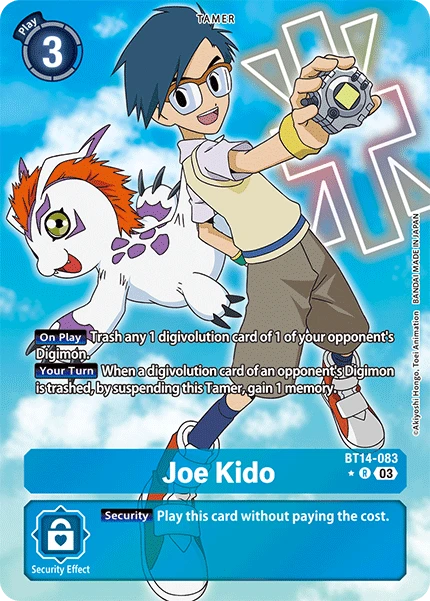 Digimon Card Game Sammelkarte BT14-083 Joe Kido alternatives Artwork 1