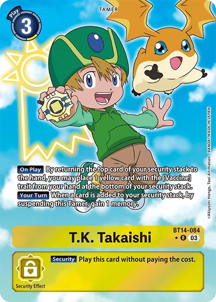 Digimon Card Game Sammelkarte BT14-084 T.K. Takaishi alternatives Artwork 1