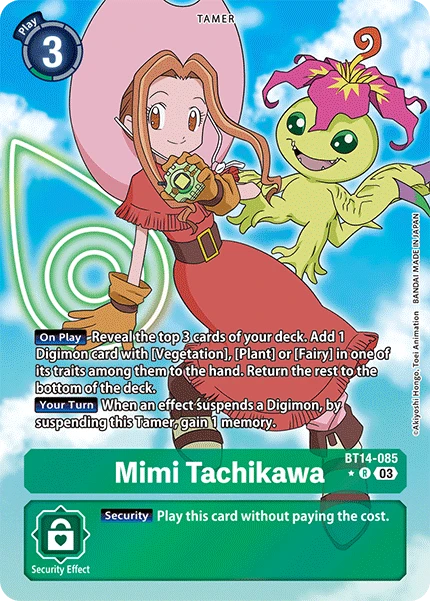 Digimon Card Game Sammelkarte BT14-085 Mimi Tachikawa alternatives Artwork 1