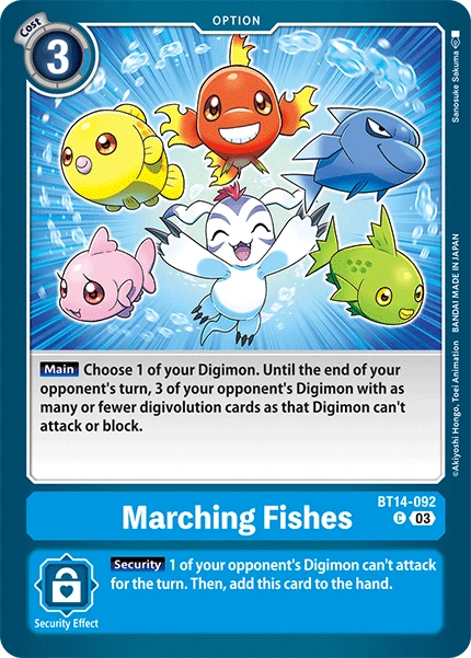 Digimon Card Game Sammelkarte BT14-092 Marching Fishes
