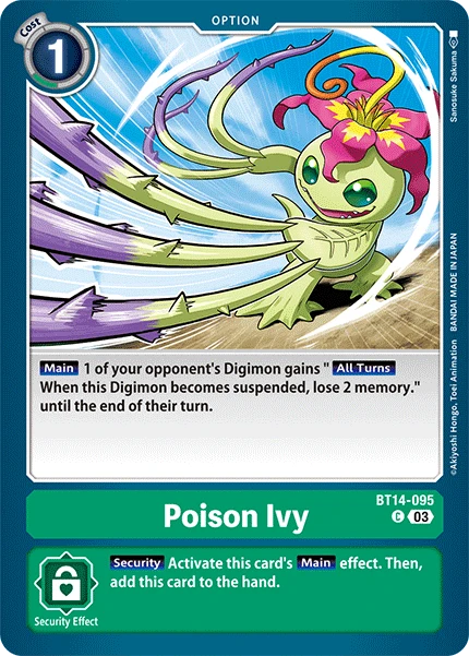 Digimon Card Game Sammelkarte BT14-095 Poison Ivy