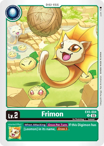 Digimon Card Game Sammelkarte EX5-004 Frimon