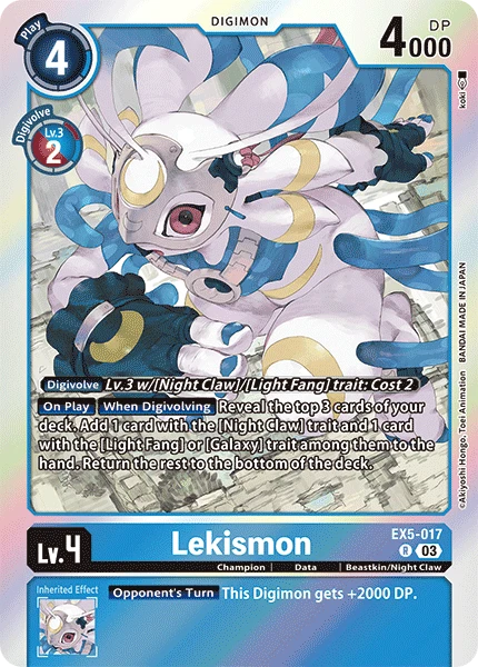 Digimon Card Game Sammelkarte EX5-017 Lekismon