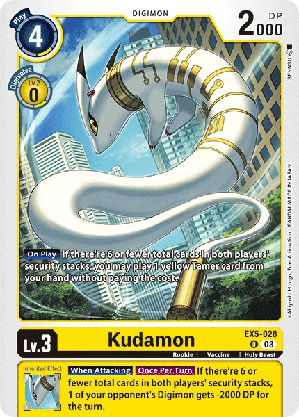 Digimon Card Game Sammelkarte EX5-028 Kudamon