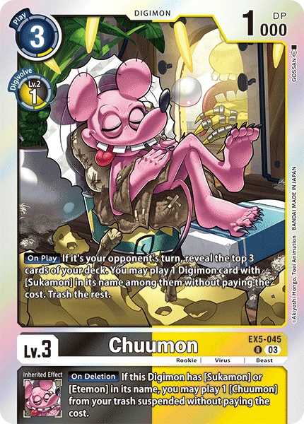 Digimon Card Game Sammelkarte EX5-045 Chuumon