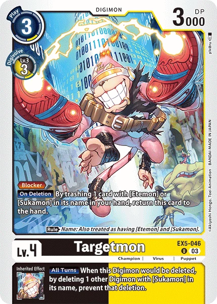 Digimon Card Game Sammelkarte EX5-046 Targetmon