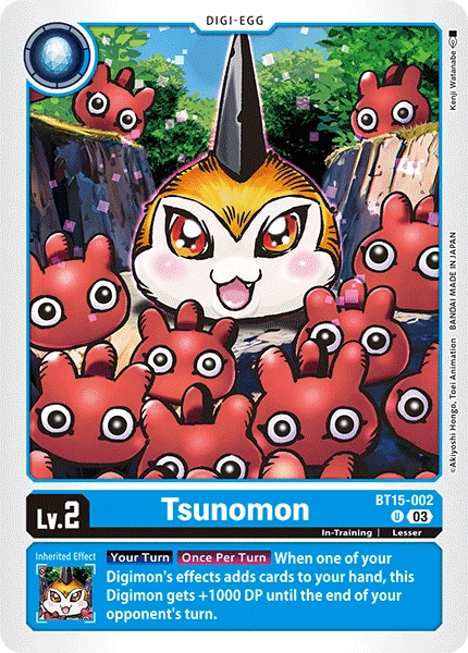 Digimon Card Game Sammelkarte BT15-002 Tsunomon