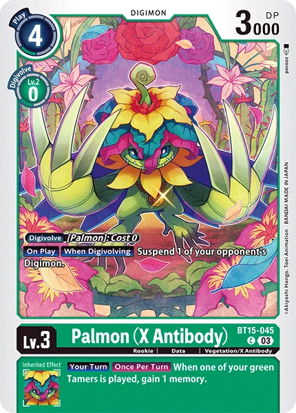 Digimon Card Game Sammelkarte BT15-045 Palmon (X Antibody)