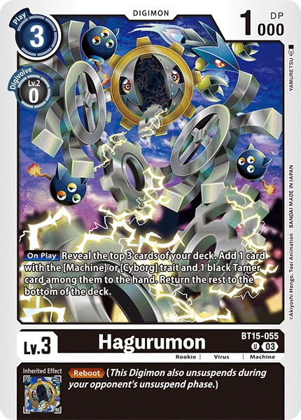 Digimon Card Game Sammelkarte BT15-055 Hagurumon