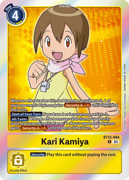 Digimon Card Game Sammelkarte BT15-084 Kari Kamiya