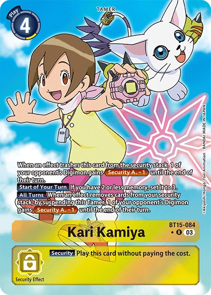 Digimon Card Game Sammelkarte BT15-084 Kari Kamiya alternatives Artwork 1