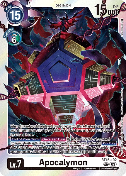 Digimon Card Game Sammelkarte BT15-102 Apocalymon