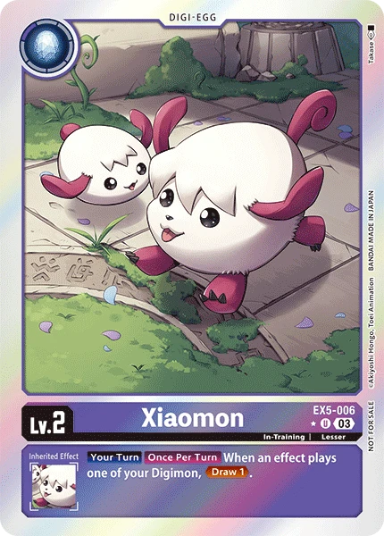 Digimon Card Game Sammelkarte EX5-006 Xiaomon alternatives Artwork 1