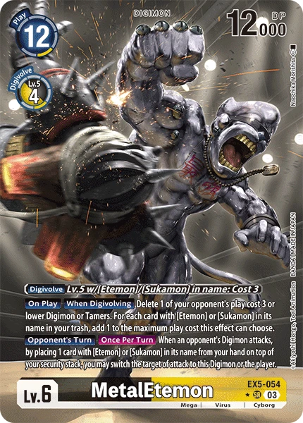 Digimon Card Game Sammelkarte EX5-054 MetalEtemon alternatives Artwork 1