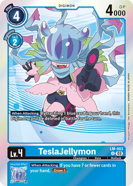 Digimon Card Game Sammelkarte LM-003 TeslaJellymon