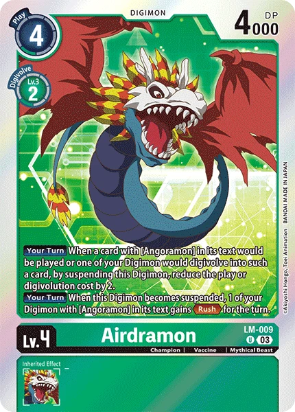 Digimon Card Game Sammelkarte LM-009 Airdramon
