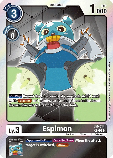 Digimon Card Game Sammelkarte LM-014 Espimon