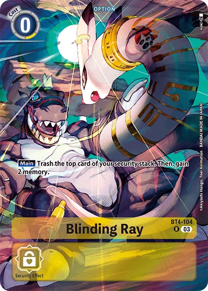 Digimon Card Game Sammelkarte BT4-104 Blinding Ray alternatives Artwork 2