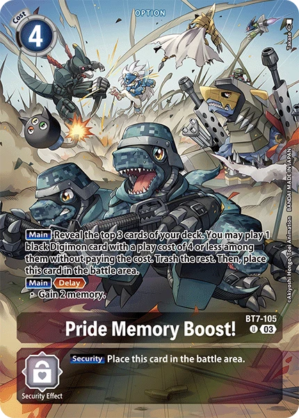 Digimon Card Game Sammelkarte BT7-105 Pride Memory Boost! alternatives Artwork 2