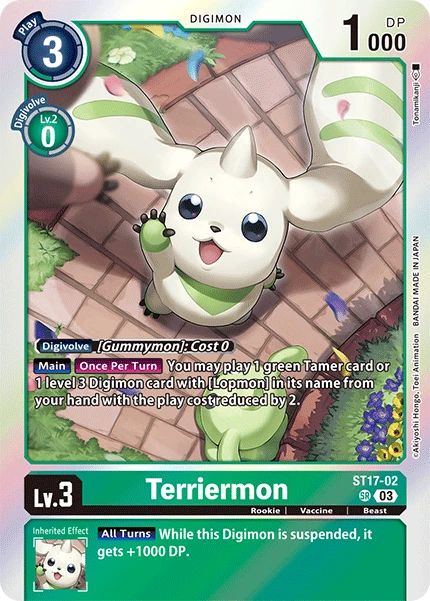 Digimon Card Game Sammelkarte ST17-02 Terriermon
