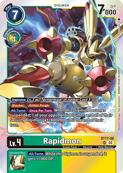 Digimon Card Game Sammelkarte ST17-06 Rapidmon
