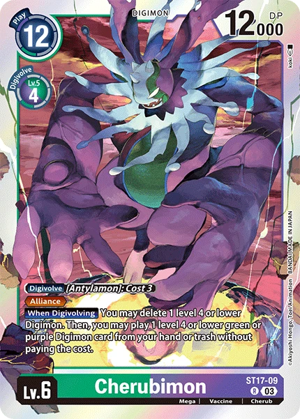 Digimon Card Game Sammelkarte ST17-09 Cherubimon