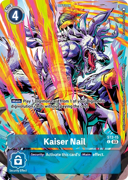 Digimon Card Game Sammelkarte ST2-15 Kaiser Nail alternatives Artwork 2